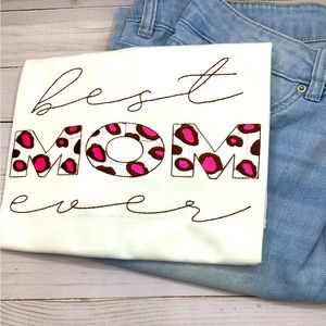 New Next Level Brand, Embroidered T-shirt, short sleeve, white in color